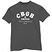 CBGB & OMFUG Classic 70's New York City Music Club Vintage Adult Grey T-Shirt