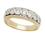 Two-tone Infinity Womens Diamond Band