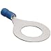 Morris Products 10046 Ring Terminal, Vinyl Insulated, Blue, 16-14 Wire Size, 9/16" Stud Size (Pack of 100)
