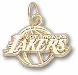 Los Angeles Lakers 3/8 Logo Charm - Gold Plated Jewelry