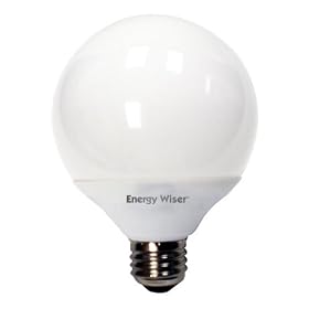 Bulbrite CF15G30SD Energy Wiser 15W Compact Fluorescent Globe Bulb, Soft Daylight by Bulbrite