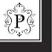 Monogram Cocktail Napkin - P