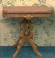 Miniature Chrysnbon Victorian Table Kit Brown