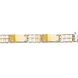 14K Two-Tone Gold Man's Links Bracelet - 8.5 inches