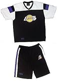 LA Lakers 2 Piece V-Neck Rib Short Set