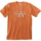 NAMASTE Yoga Meditation Symbol Tee - Burnt Orange