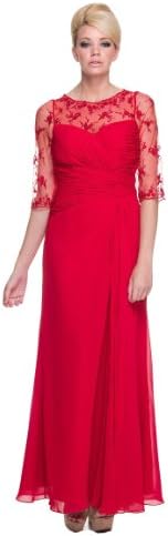 Mother of the Bride Formal Gown-RED-S
