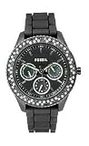 Fossil Stella Silicone Multifunction Black Dial Women's watch #ES2896
