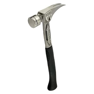 Stiletto TBM14RSC TiBone Mini-14 ounce Replaceable Smooth Face Hammer with a Curved 16... by Stiletto