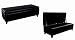 Kitchen & Housewares : Baxton Furniture Studios Full Leather Bench Storage Ottoman, Black