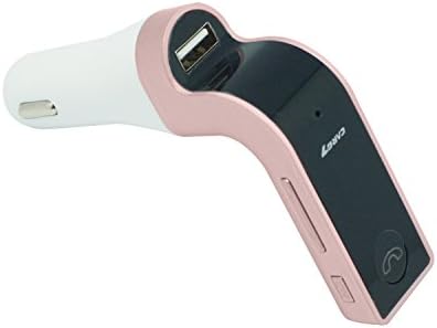 Enoh G7 Bluetooth Fm Transmitter Blue Flashlight with Tf/usb Flash Drives Music Player Sd and USB Charger Features (Rose-Gold)