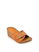 Destroy Sandalias de cuña (Cognac)