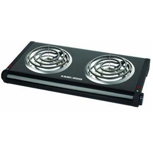 Black & Decker DB1002B Double-Burner Portable Buffet Range