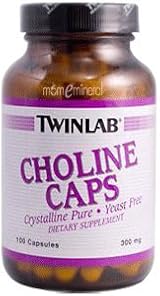 Choline Capsules, 300 mg, 100 Capsules by Twinlab