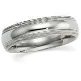 04.00 Mm Titanium Comfort Fit Double Milgrain Band