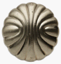 Amerock BP1337-O74 Sterling Brass Round Shell Knob