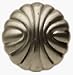 Amerock BP1337-O74 Sterling Brass Round Shell Knob