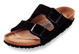  : Birkenstock Arizona Soft Footbed Sandal,Black,38 Narrow EU