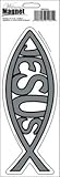Silver Jesus Fish Magnet