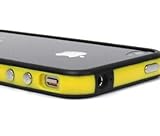 Yellow and Black Premium Bumper Case for Apple iPhone 4 - AT&T