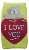 Original Handycop® Handysocke Tasche Etui aus Feinstrickmaterial - Motiv: I love you - Bär - Ich liebe dich - 65 x 110 mm passend für Emporia Elagance / LifePlus / Solid / Time