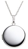 Round Sterling Silver Locket, 18