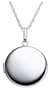 Round Sterling Silver Locket, 18"
