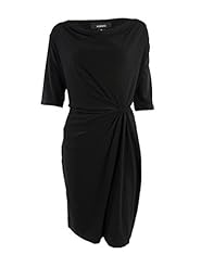 Cowl Neck Elbow Length Sleeves Jersey/Polyester/Spandex  Dress