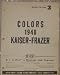 1947-8 Kaiser - Frazer paint guide w/chips