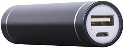 2600mah Power Bank - Metal Construction, Lightweight and Compact, Premium Quality, LED Charge Indicator, Li Ion Battery, Ce, Rohs and FCC Certified(black)