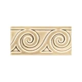 Adex USA Hampton Listello Sea 3 x 6 Sand Ceramic Tile & Stone