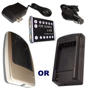 Hitech - Battery and Charger Set for Olympus Stylus 730 / Stylus 740 / Stylus 750 / Stylus 760 Digital Camera.
