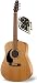 Seagull S6 Left-Handed Acoustic-Electric Guitar with Free Tric Case