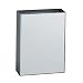 Bobrick 279 ConturaSeries 304 Stainless Steel Surface Mounted Waste Receptacle, Satin Finish, 6.4 gallon Capacity, 14" Width x 18" Height x 6" Depth