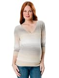 A Pea in the Pod Collection: Michael Stars 3/4 Sleeve Striped Maternity Sweater