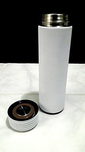 Hiho Vacuum Insulated 16 Ounce Compact Stainless Steel Beverage Bottle White Matte