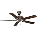 Progress Lighting P2521-93 52-Inch 5-Blade Ceiling Fan, Corinthian Bronze