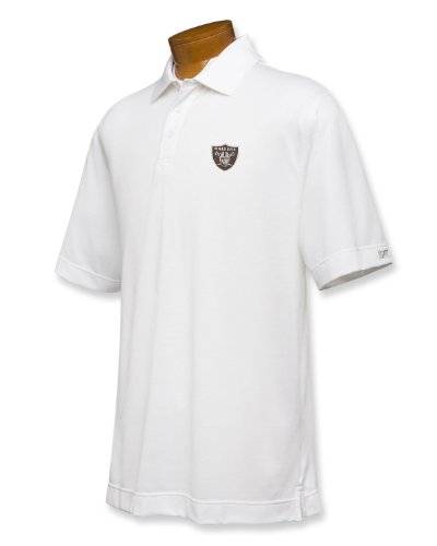 NFL Oakland Raiders Men's DryTec Championship Polo, White, XX-Large