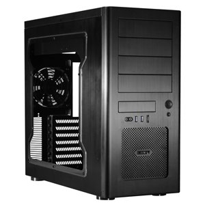 Lian-Li Case PC-8NWX Mid Tower 4/1/3 Alum ATX FAN USB3.0 Audio Black Retail