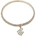 ROCAWEAR Gold Tone RW CRYSTAL Bangle
