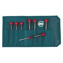Wiha 26393 Screwdriver Set with Soft PicoFinish Handle, Hex Metric , 7 Piece