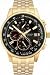 Sekonda Gents Chronograph Black Dial Gold Plated Bracelet Watch 3111