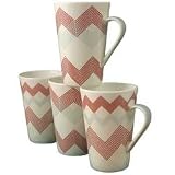 Ciroa Meta Fine Bone China Mugs - Assorted Set of 4