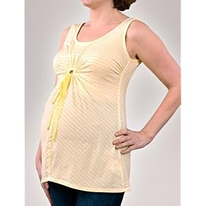 Buy A Pea in the Pod Collection: Sleeveless Scoop Neck Knot Front Maternity T Shirt by A Pea in the Pod