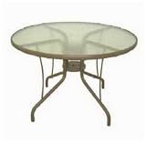 AGIO INTERNATIONAL CO., INC 35-42-01 42 RND Glass Top Table