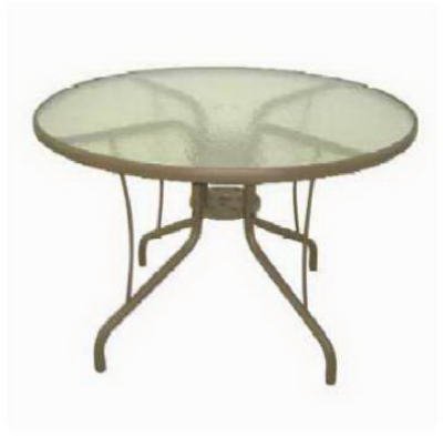 AGIO INTERNATIONAL CO., INC 35-42-01 42 RND Glass Top Table