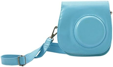 Orlution Blue Sweet Cartoon PU Leather Camera Hard Case Shoulder Bag Cover For Fujifilm Fuji Instax Mini8 Mini 8 Mini 8s protective pouch