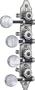 DELUXE MANDOLIN TUNERS NICKEL F TYPE - LIST PRICE: $69.50