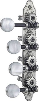 DELUXE MANDOLIN TUNERS NICKEL F TYPE - LIST PRICE: $69.50