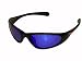 Cayman XLT Sunglasses - Black Frames with Polarized Smoke/Blue Lenses